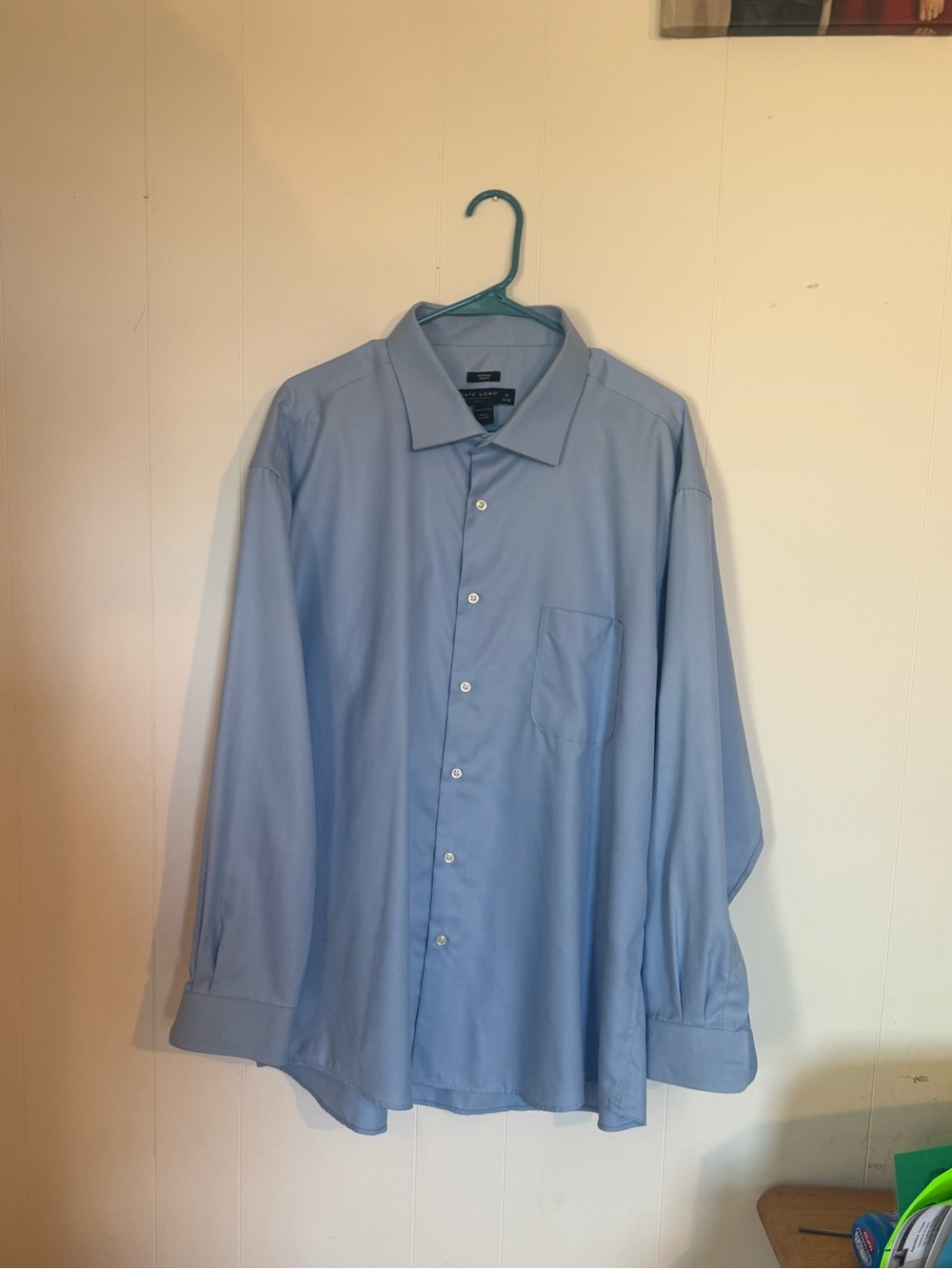 Pronto Uomo Sky Blue Men's Long-Sleeve Dress Shirt